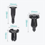100 Pcs Universal 9mm Nylon Bumper Clips, Car Retainer Fasteners - Lantee