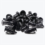 100 Pcs Universal 9mm Nylon Bumper Clips, Car Retainer Fasteners - Lantee