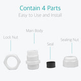 20 Pcs PG16 White Waterproof Cable Wire Gland Connector Fitting - Lantee Online Store