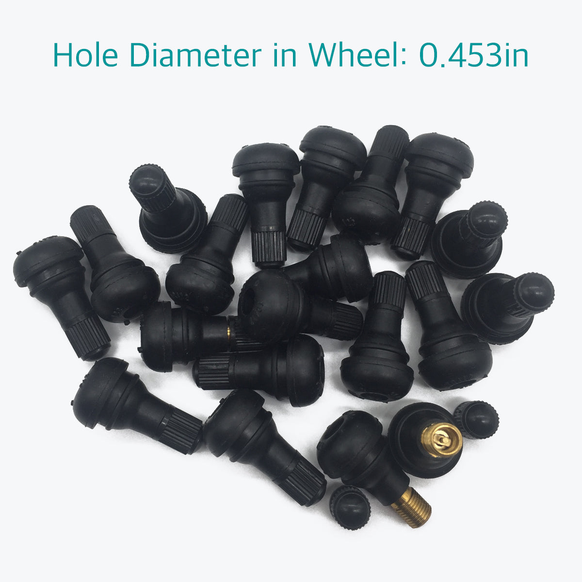 20 Pcs Car/Motorcycle TR412 Rubber Tire Valve Stem Set - Lantee Online Store