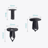 20 Pcs 8mm Universal Nylon Bumper Fastener Rivet Retainer Clips - Lantee