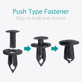20 Pcs 8mm Universal Nylon Bumper Fastener Rivet Retainer Clips - Lantee