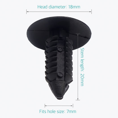 20 Pcs Fender & Bumper Shield Fastener Clips for GM Chrysler & Ford - Lantee