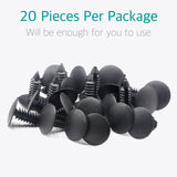 20 Pcs Fender & Bumper Shield Fastener Clips for GM Chrysler & Ford - Lantee
