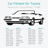 Lantee 20 Pcs Trim Panel Retainer Fasteners for Toyota 90467-10188 - Lantee Online Store
