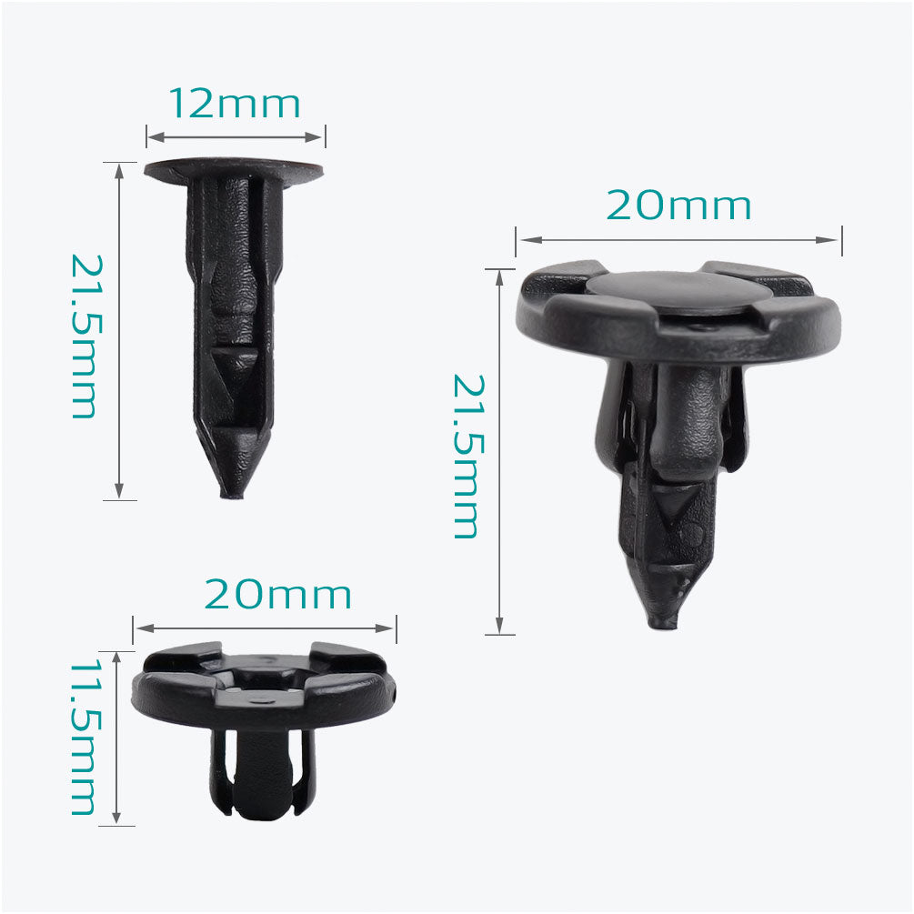 20 Pcs Universal Fender Push Retainers Clips for Nissan 01553-09321 - Lantee Online Store