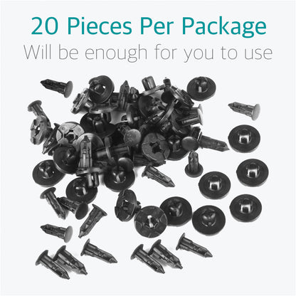 20 Pcs Universal Fender Push Retainers Clips for Nissan 01553-09321 - Lantee Online Store