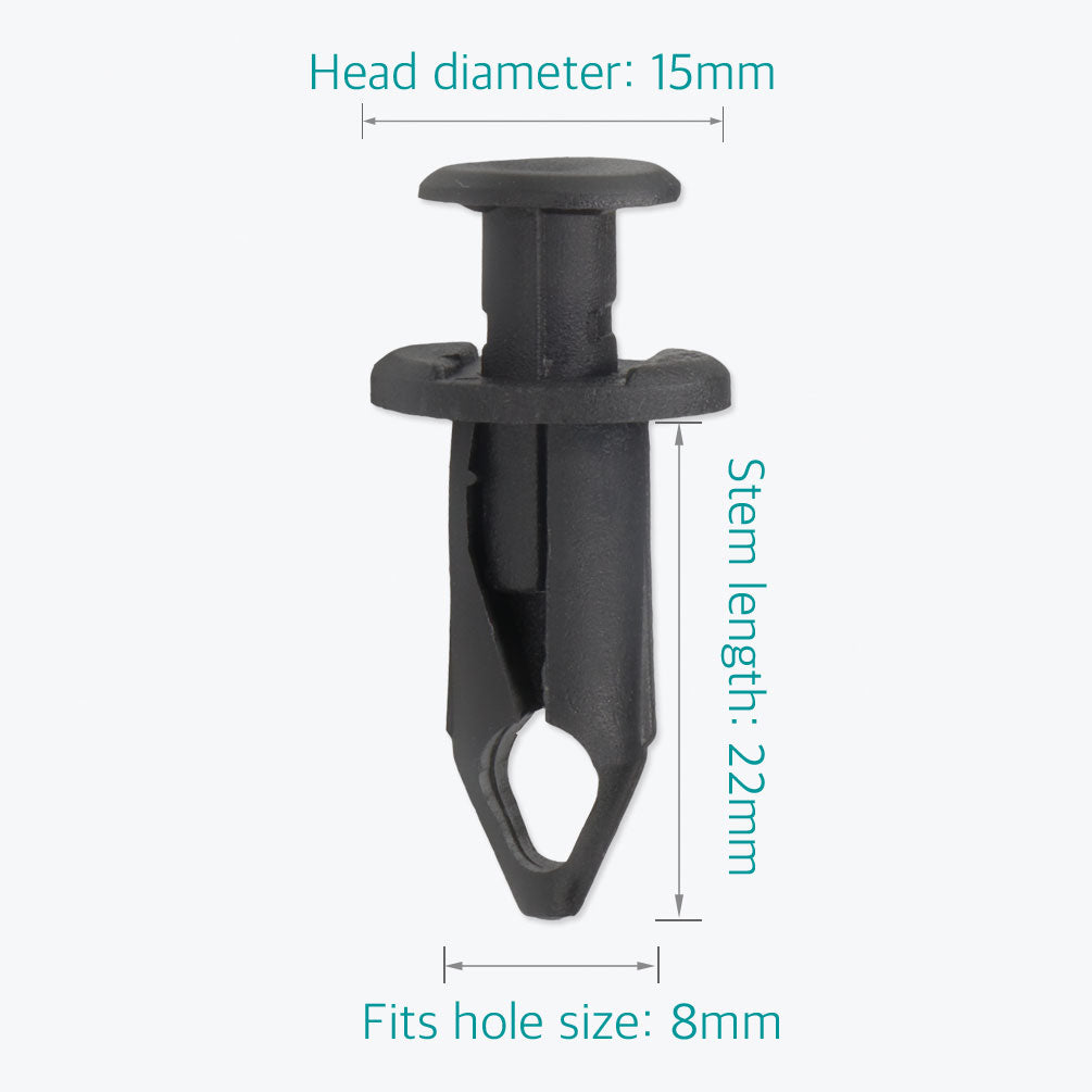 20 Pcs Black Nylon Retainer Clips for GM 21075686 Ford F3LY-14570-B - Lantee Online Store