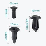 20 Pcs Black Nylon Retainer Clips for GM 21075686 Ford F3LY-14570-B - Lantee Online Store