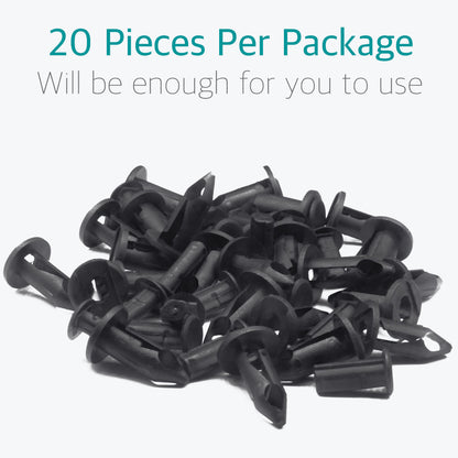 20 Pcs Black Nylon Retainer Clips for GM 21075686 Ford F3LY-14570-B - Lantee Online Store