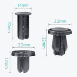50 Pcs Bumper & Wheel Well Liner Clips for Honda & Acura 91505-TM8-003 - Lantee Online Store