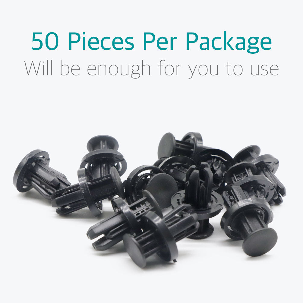 50 Pcs Bumper & Wheel Well Liner Clips for Honda & Acura 91505-TM8-003 - Lantee Online Store