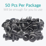 50 Pcs Black Nylon Push-Type Retainer Clips for Mazda Ford Hyundai - Lantee Online Store