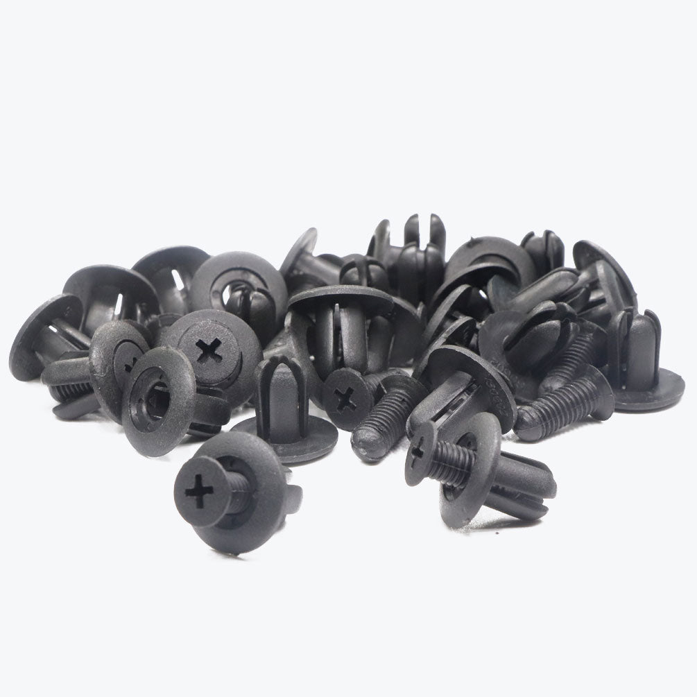 50 Pcs Black Nylon Push-Type Retainer Clips for Mazda Ford Hyundai - Lantee Online Store