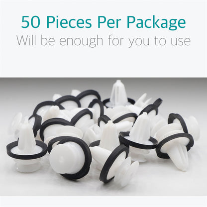 50 Door Trim Panel Retainer Clips with Sealer for Ford W713297-S300 - Lantee Online Store