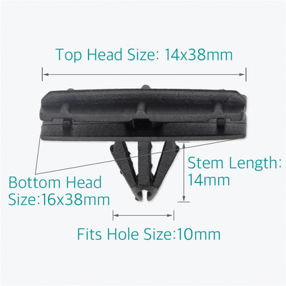 20 Pcs Fender Flare & Rocker Moulding Clips for Jeep 68039280-AA - Lantee