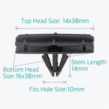 20 Pcs Fender Flare & Rocker Moulding Clips for Jeep 68039280-AA - Lantee
