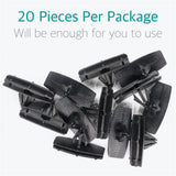 20 Pcs Fender Flare & Rocker Moulding Clips for Jeep 68039280-AA - Lantee