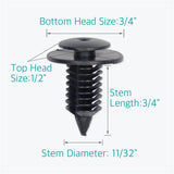 100 Pcs Trim Panel Retainer Clips for Ford Lincoln Mercury N805155-S - Lantee Online Store