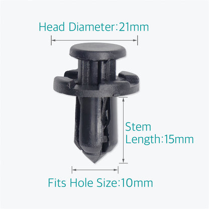 50 Pcs Bumper Engine Cover Fender Retainer Clips for Subaru 90914-0007 - Lantee Online Store