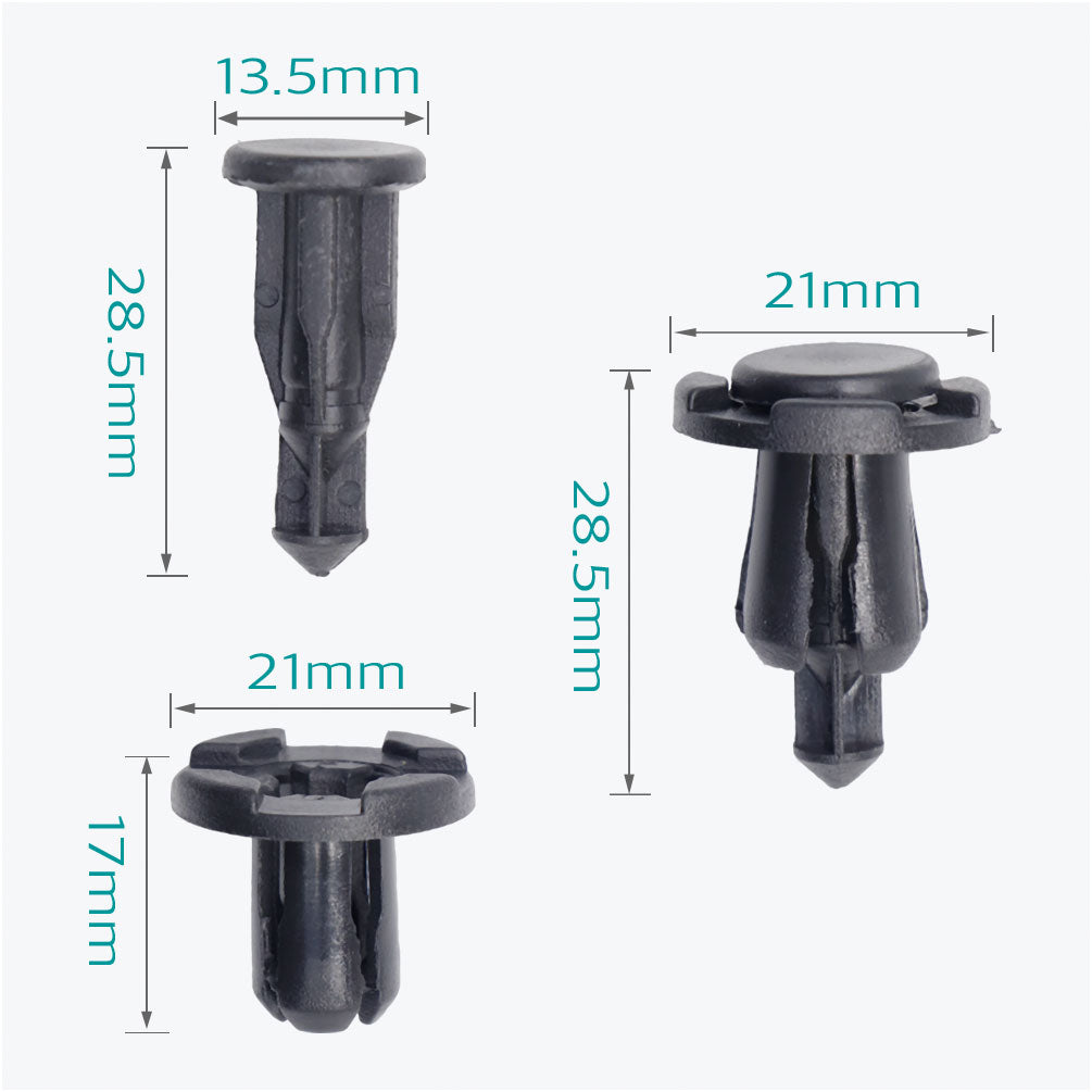 100 Pcs Bumper Engine Cover Fender Grille Clips for Subaru 90914-0007 - Lantee Online Store