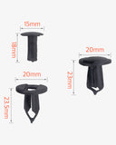 10 Pcs 8mm Universal Nylon Bumper Fastener Rivet Retainer Clips - Lantee