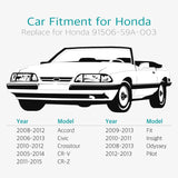 10 Pcs 10mm Bumper Clips w/ Metal Insert for Honda 91506-S9A-003 - Lantee