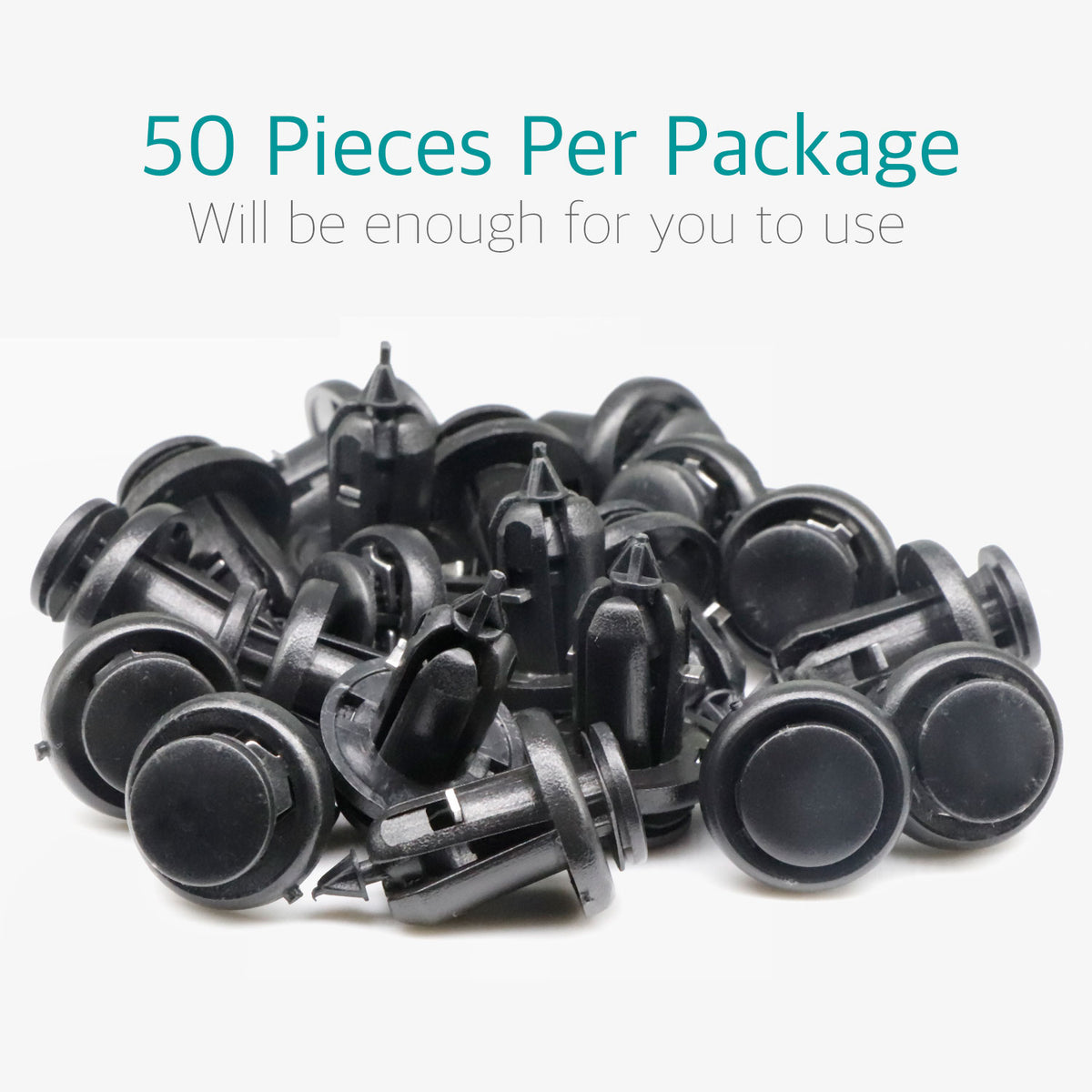 50 Pcs Bumper & Splash Shield Clips w/ Metal for Honda 91506-S9A-003 - Lantee