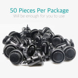 50 Pcs Bumper & Splash Shield Clips w/ Metal for Honda 91506-S9A-003 - Lantee