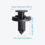 Bumper Radiator Support Retainer Clips 11296-AG000 For Infiniti & Nissan - Lantee