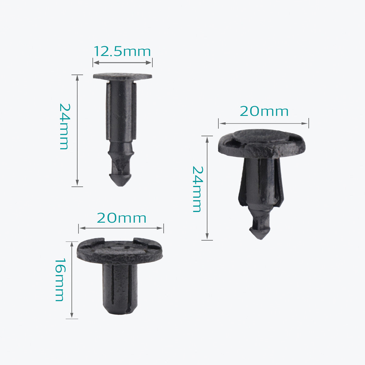 Bumper Radiator Support Retainer Clips 11296-AG000 For Infiniti & Nissan - Lantee