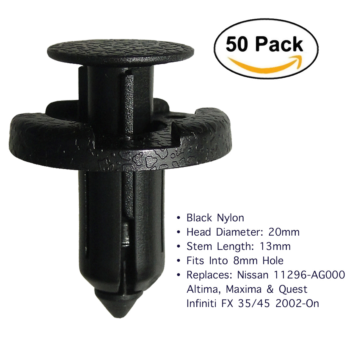 50 Pcs Bumper Radiator Support Clips for Nissan & Infiniti - Lantee Online Store