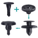 50 Pcs Fender Liner Push Retainer Clips for Toyota 90467-07166 - Lantee