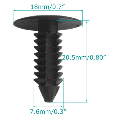 Lantee 50 Pcs Fender & Bumper Shield Clips GM Ford Chrysler - Lantee