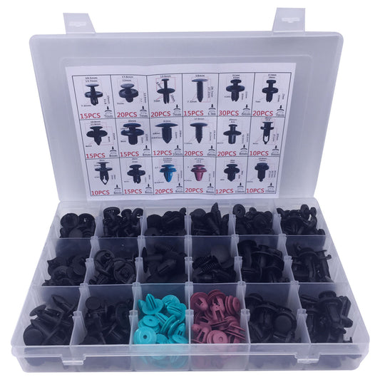 299 Pcs Car Front Bumper Fender Door Panel Retainer Clips Kit 18 Types - Lantee