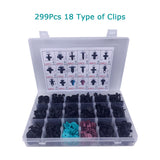 299 Pcs Car Front Bumper Fender Door Panel Retainer Clips Kit 18 Types - Lantee
