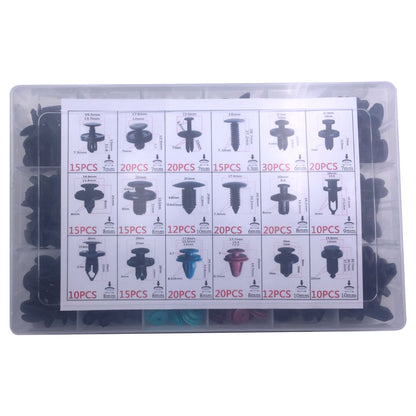 299 Pcs Car Front Bumper Fender Door Panel Retainer Clips Kit 18 Types - Lantee