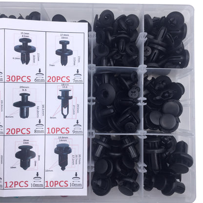 299 Pcs Car Front Bumper Fender Door Panel Retainer Clips Kit 18 Types - Lantee