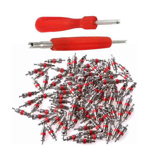 Tire Repair Tools - 2 Valve Core Remover & 100 Valve Stem Cores - Lantee Online Store