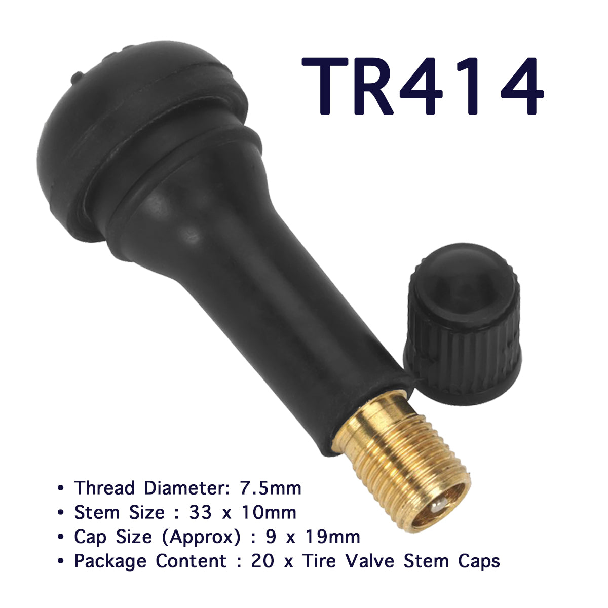 20 Pcs Car Cap Rubber Tire Tyre Valve Stem Set - Lantee Online Store