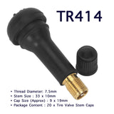 20 Pcs Car Cap Rubber Tire Tyre Valve Stem Set - Lantee Online Store