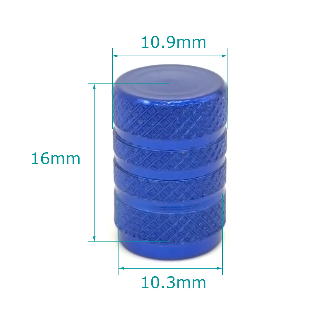20 Pcs Blue Aluminium Tire Valve Stem Caps - Lantee Online Store