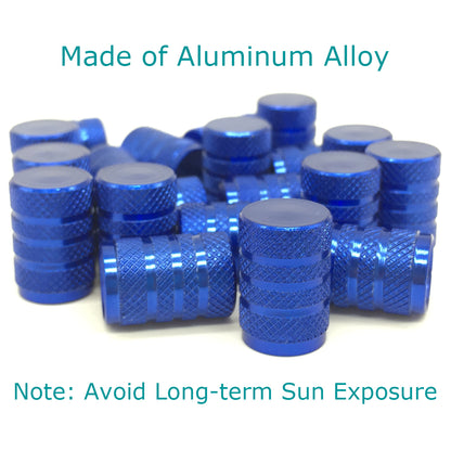 20 Pcs Blue Aluminium Tire Valve Stem Caps - Lantee Online Store