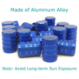 20 Pcs Blue Aluminium Tire Valve Stem Caps - Lantee Online Store