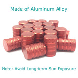 20 Pcs Red Aluminium Tire Valve Stem Caps - Lantee Online Store