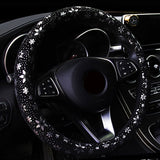 Shiny Snowflake Anti-slip Car Steering Wheel Cover 38cm - Lantee